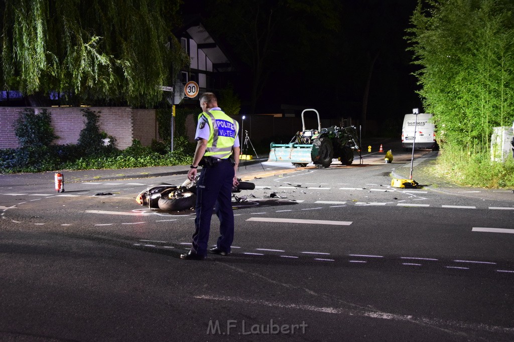 VU Krad Klein Traktor Koeln Hahnwald Bonner Landstr Unter den Birken P075.JPG - Miklos Laubert